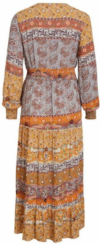 Vila Maxi jurk gedessineerde v hals