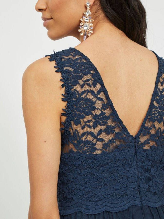 Vila Vilynnea Maxi jurk Noos bourgogne , Bruin, Dames