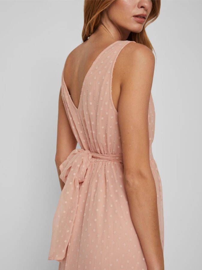 Vila Maxi jurk strik aan de achterkant