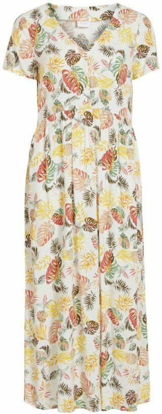 Vila Maxi jurk tropische print