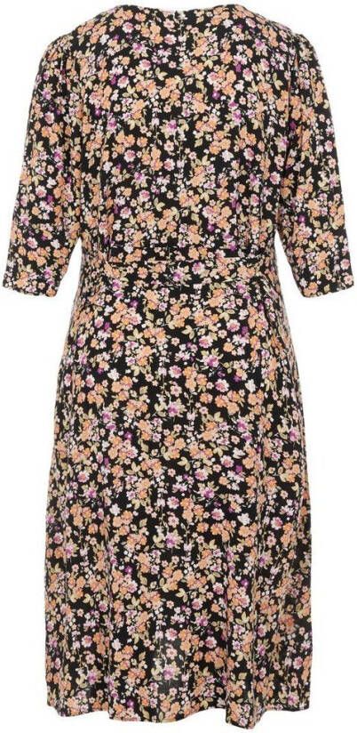 Vila Midi jurk curve bloemen