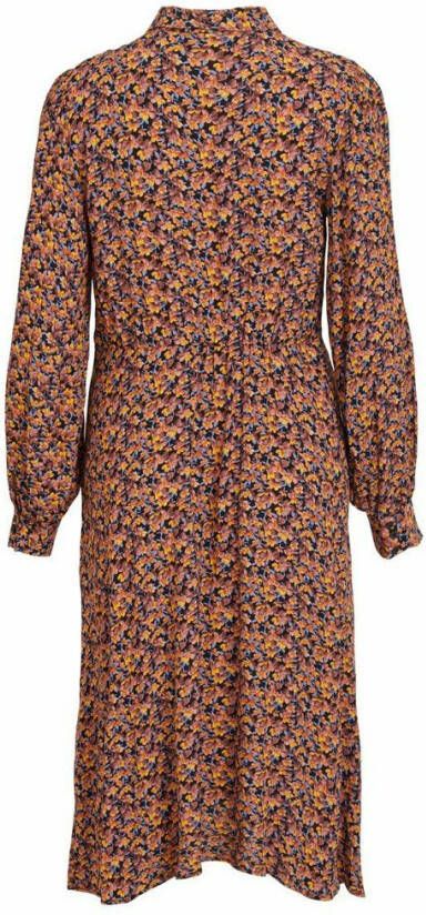 Vila Midi jurk gebloemd