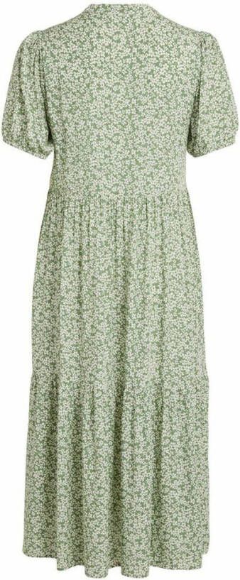 Vila Midi jurk gebloemd