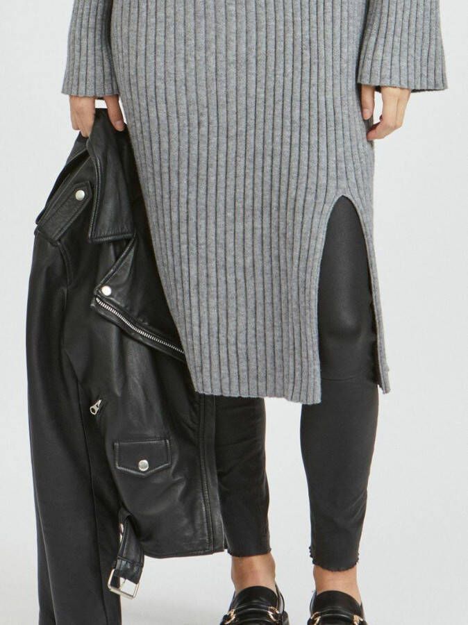 Vila Midi jurk gebreide col