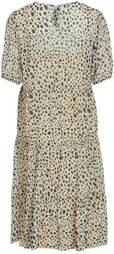 Vila Midi jurk gestippelde
