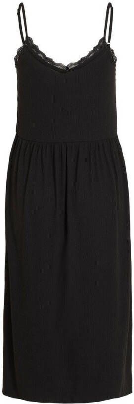 Vila Midi jurk kanten hals