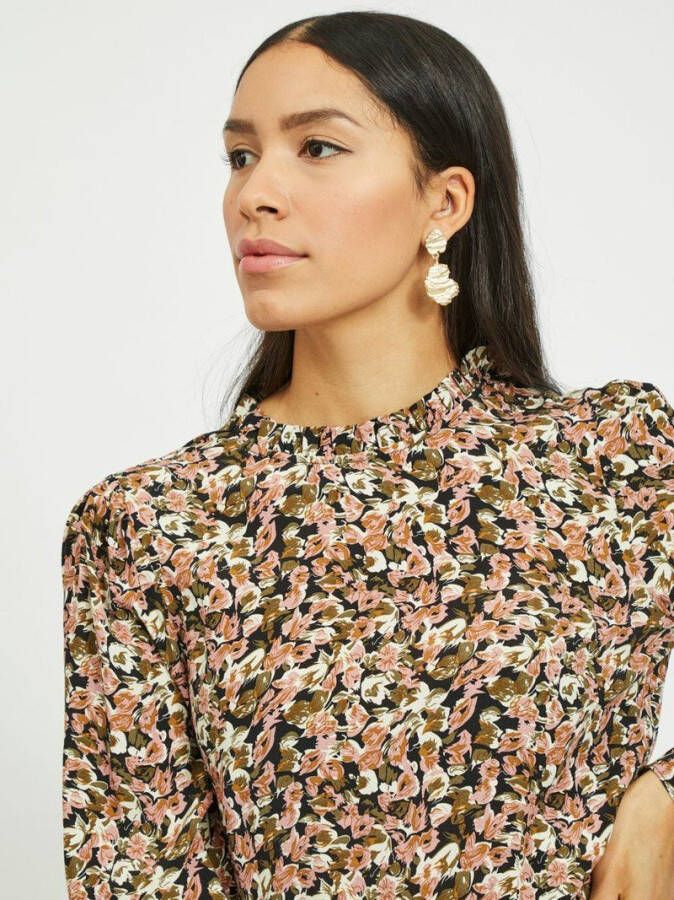 VILA jurk VIBROOKS met all over print rosé
