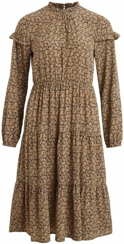 Vila Midi jurk ruche