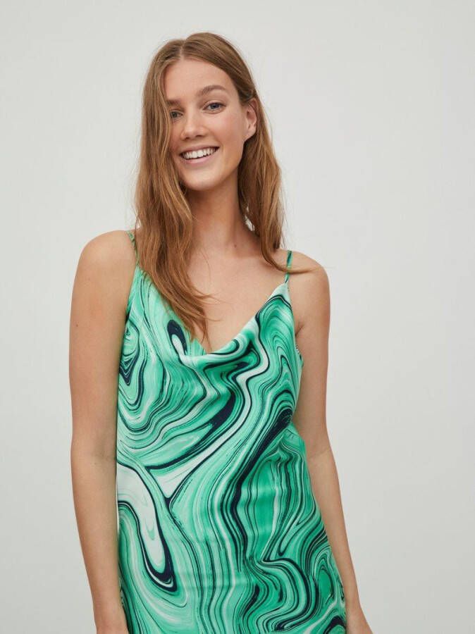 Vila Midi jurk satijnen bandjes