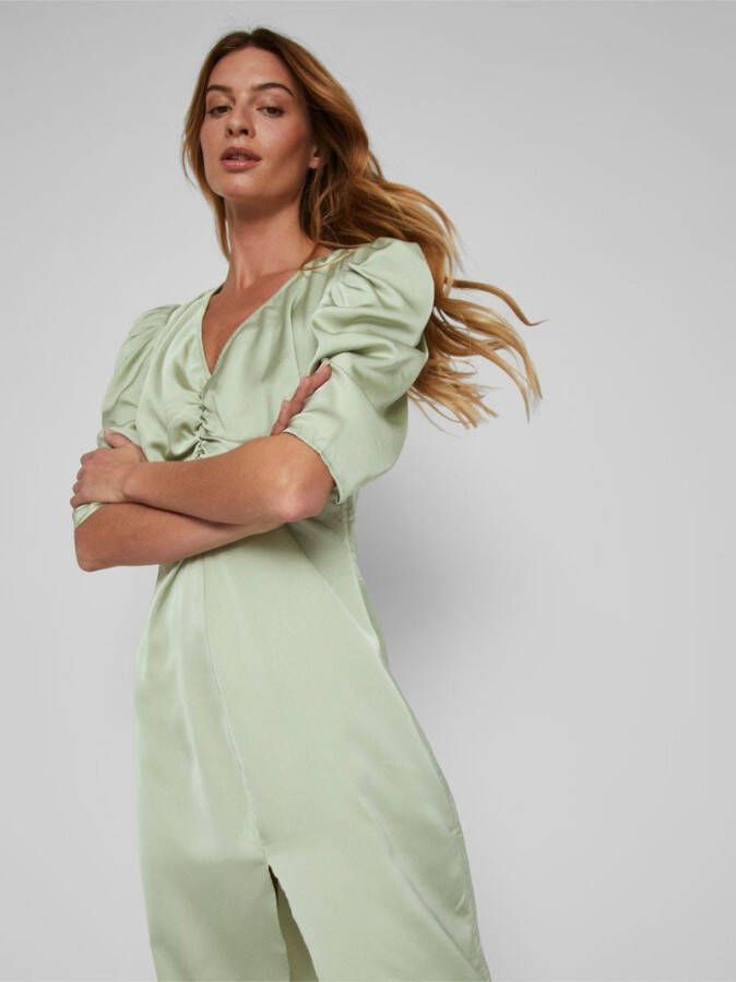 Vila Midi jurk splitten voor