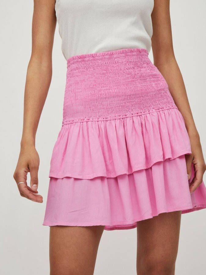 Vila Mini jurk gesmokt