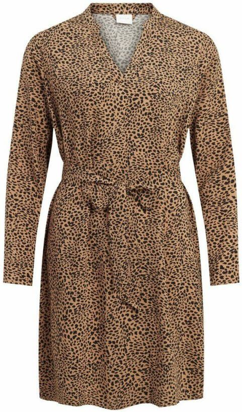 Vila Mini jurk knoopriem in de taille