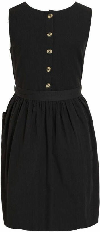 Vila Mini jurk mouwloze strikkoord