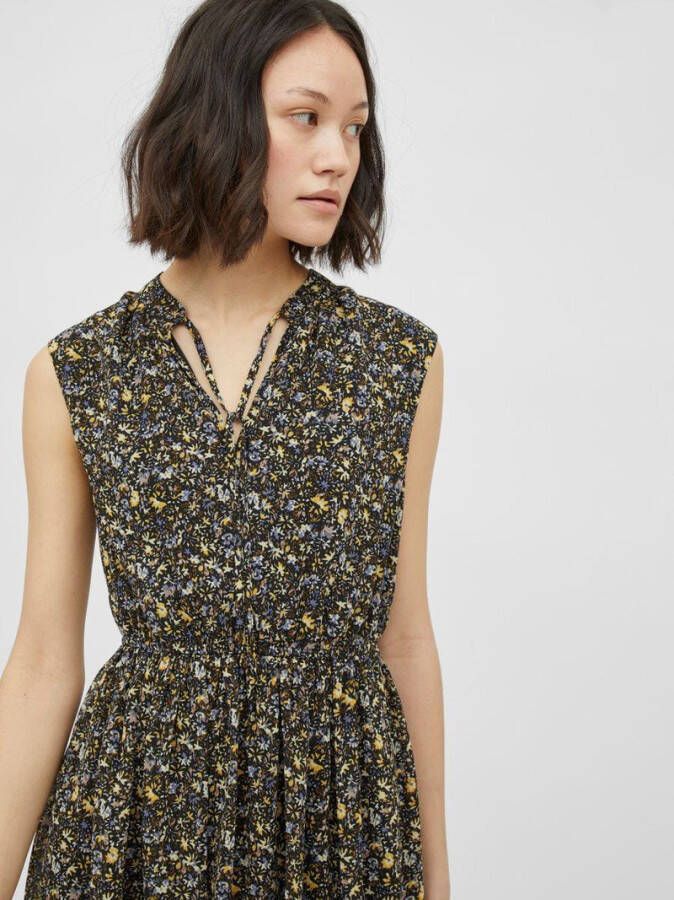 Vila Mouwloze jurk gebloemde