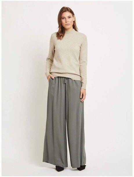 Vila Clothes Viril Turtlenec , Grijs, Dames