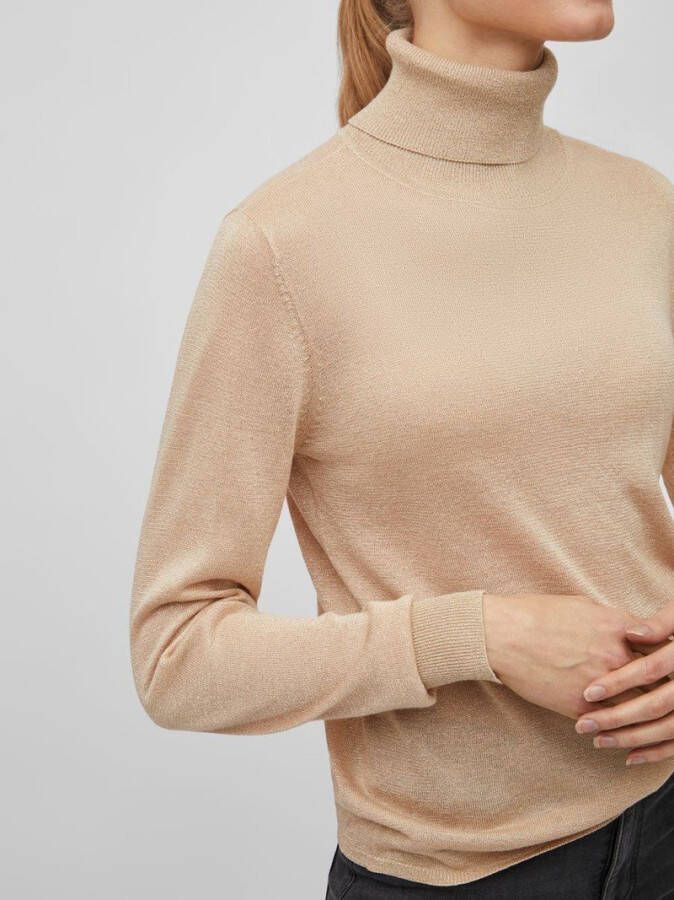 Vila Vianta new rollneck l/s knit glitte