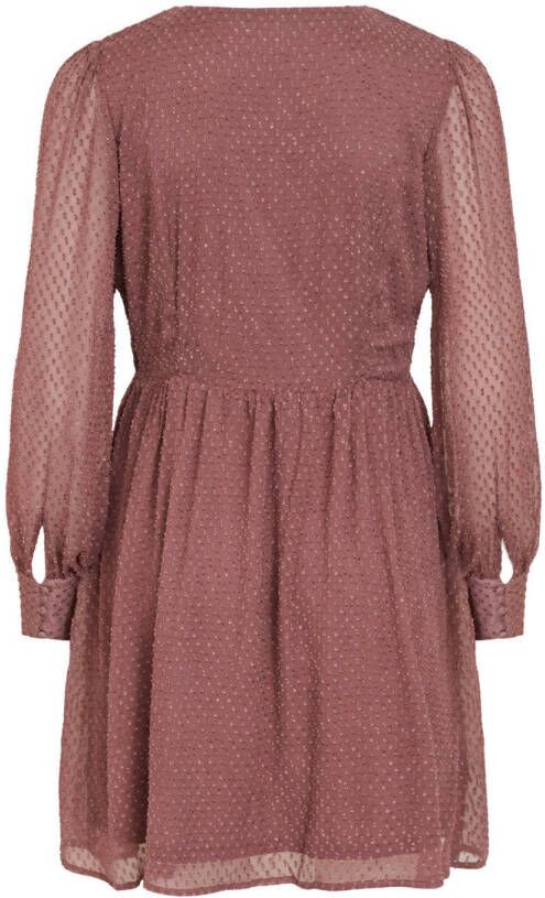 VILA A lijn jurk VISOLLY van gerecycled polyester oudroze