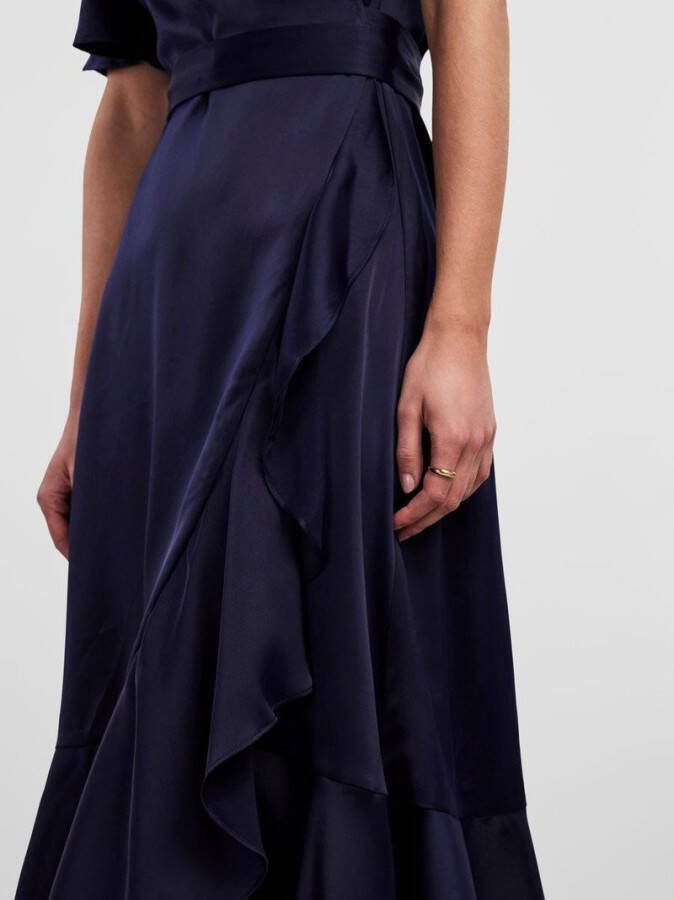 Y.A.S Wikkeljurk YASTHEA 2/4 MIDI WRAP DRESS S. NOOS