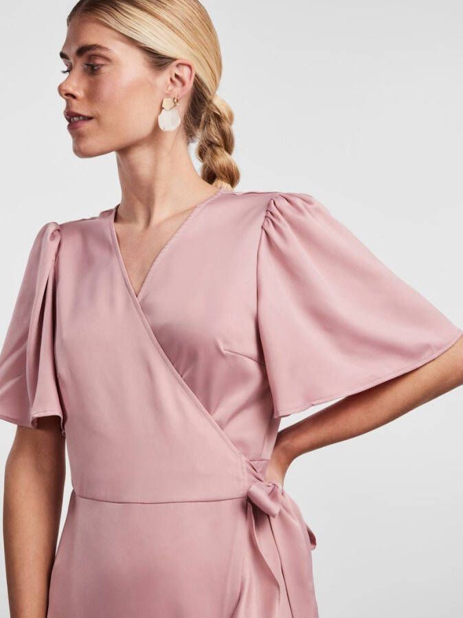 Y.A.S Wikkeljurk YASTHEA 2/4 MIDI WRAP DRESS S. NOOS