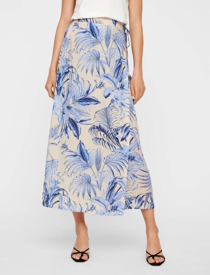 Y.A.S Middellange rok gebloemde wikkel