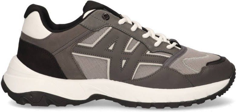 Nubikk Grijze Lage Sneakers Ross Trek Edge Heren