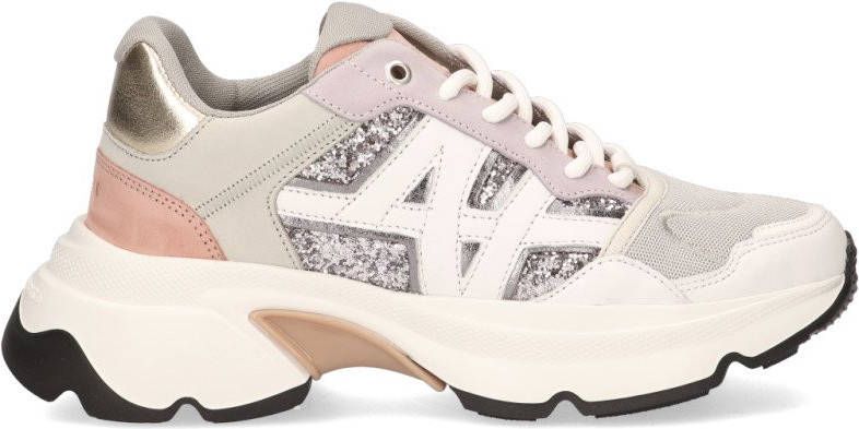 Nubikk Grijze Lage Sneakers Ross Trek Edge Dames