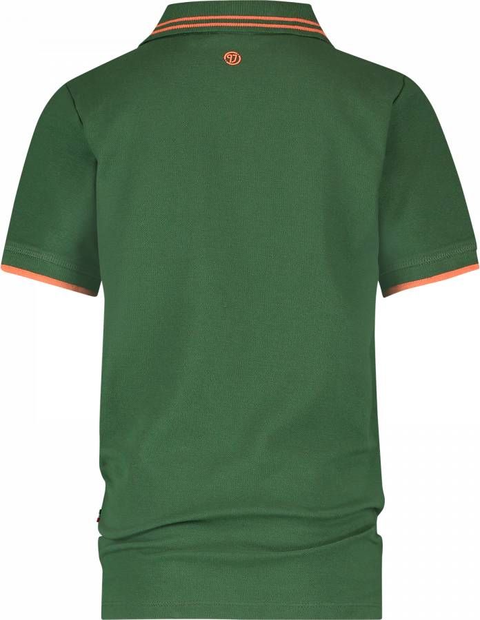 Vingino ! Jongens Polo Korte Mouw Maat 116 Donkergroen Katoen