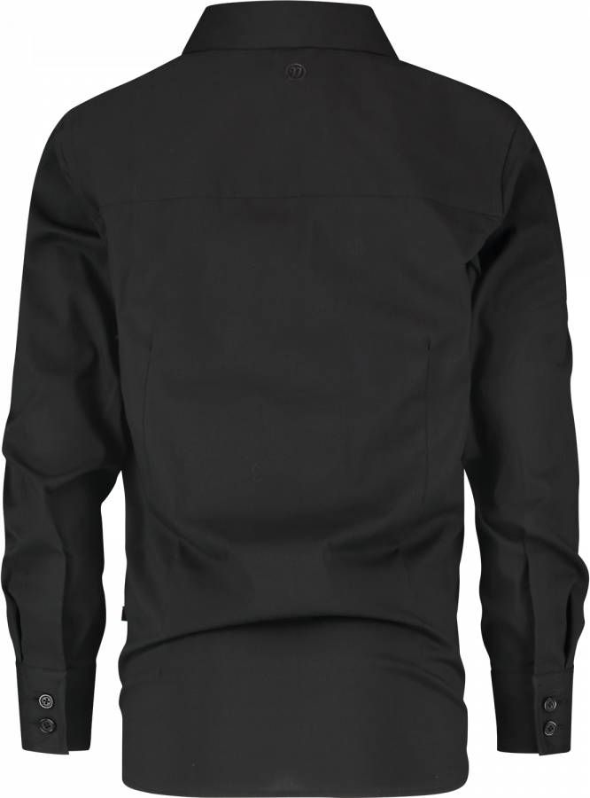 Vingino ! Jongens Blouse Lange Mouw Maat 140 Zwart Katoen/nylon/elasthan