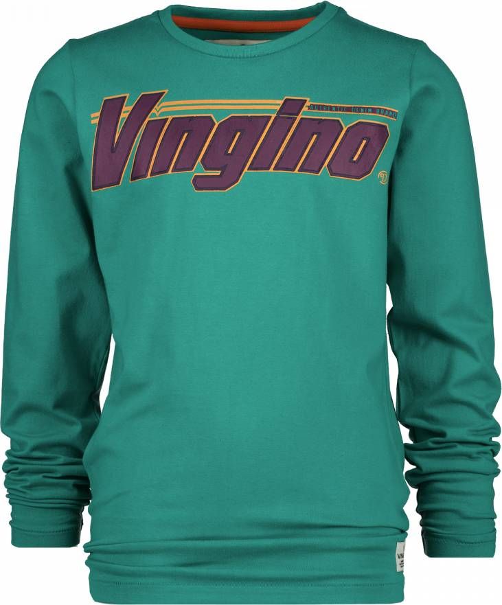 Vingino longsleeve Jacio met logo groen