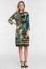Betty Barclay jurk met all over print khaki/blauw online kopen