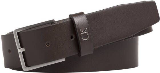 Calvin Klein leren riem Formal donkerbruin