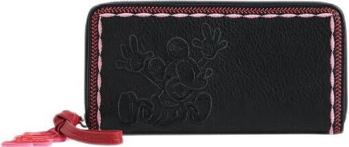 Desigual portemonnee met Mickey Mouse borduursels zwart