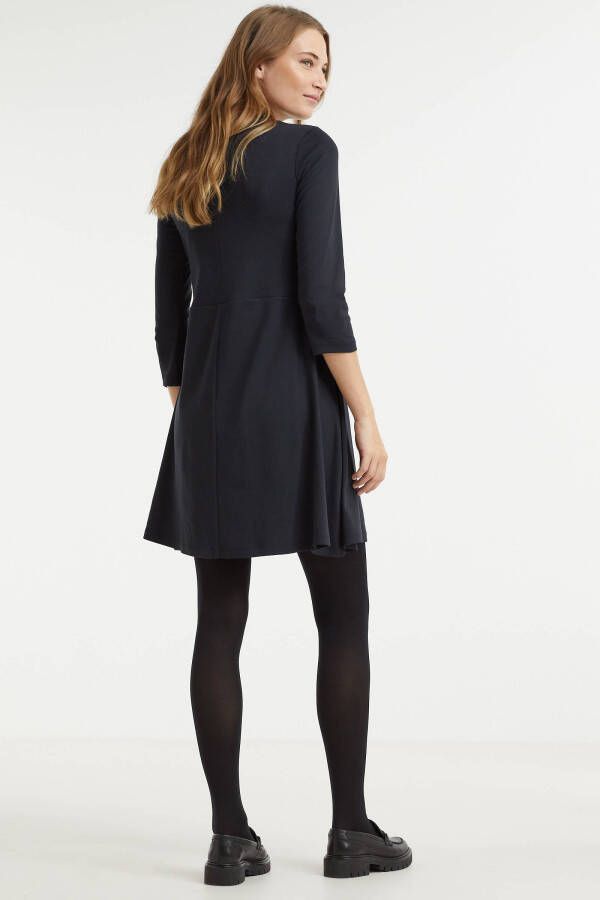 ESPRIT edc Women A lijn jurk van biologisch katoen zwart