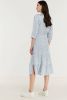 Esqualo maxi jurk met all over print lichtblauw online kopen
