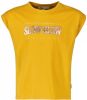 Garcia T shirt met tekst warm geel online kopen