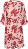 Inwear gebloemde jurk MareeIW roze/rood/donkerbruin online kopen