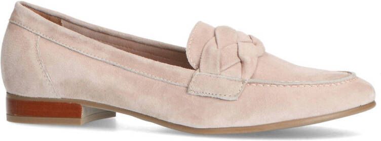 Manfield leren loafers taupe