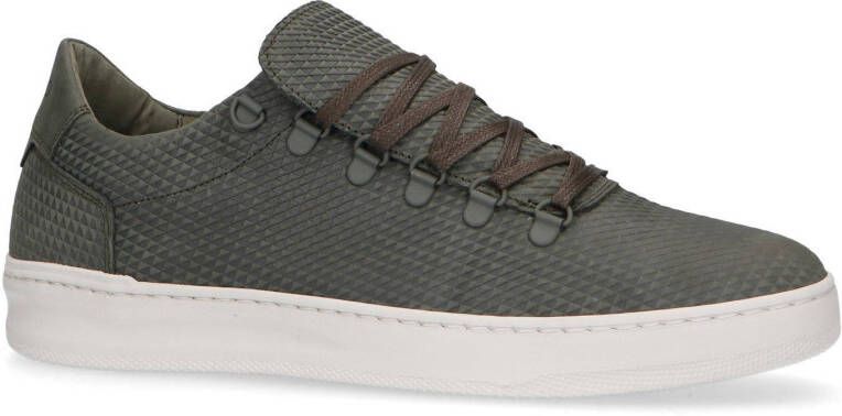 Manfield nubuck sneakers kaki
