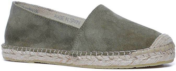 Manfield suède espadrilles groen