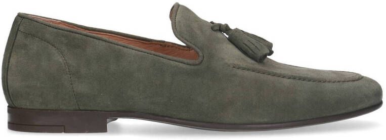 Manfield suède loafers kaki