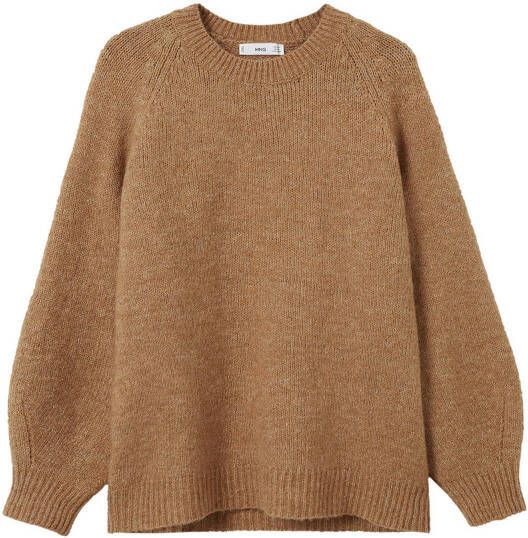 Mango Jorge grofgebreide trui in wolblend