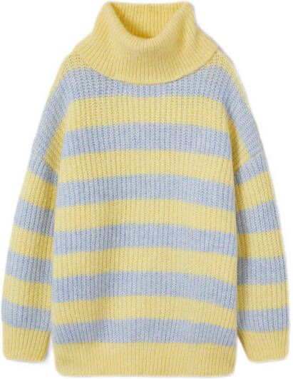 Mango Lastrumc grofgebreide coltrui in wolblend