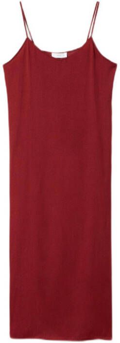Mango Kids lange jurk met split rood