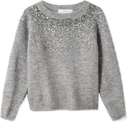 Mango Gala fijngebreide trui met pailletten