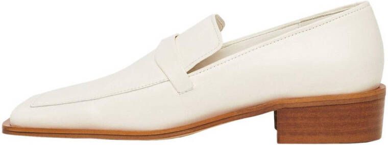 Mango Leren loafers met puntneus