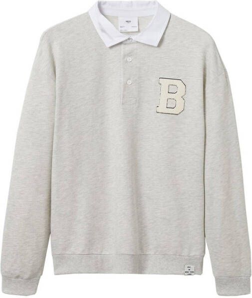 Mango Aquiles sweater met polokraag en borduring