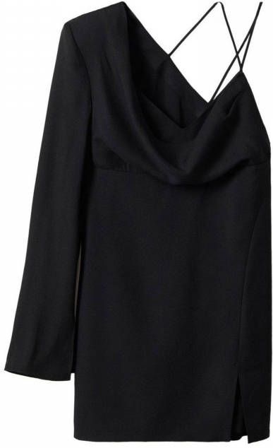Mango Lorna one shoulder mini jurk met split