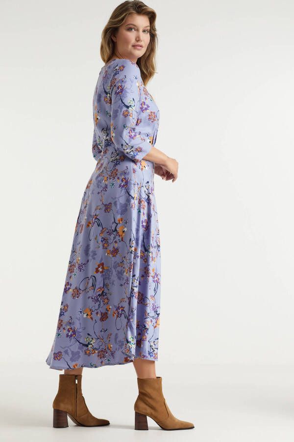 Miljuschka by Wehkamp A lijn jurk met print lavendel