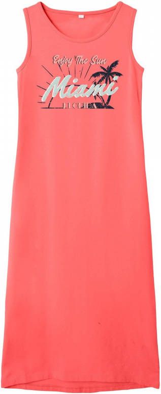NAME IT KIDS maxi jurk NKFVIPPA met printopdruk roze