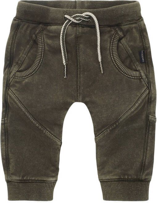 Noppies baby slim fit broek Roi donkergroen